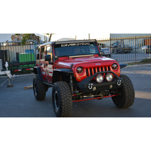 Load image into Gallery viewer, Jeep-Jk-Light-Bar-End-Mount-Bottom-Black-Steel-07-18-Wrangler-Jk-Dv8-Offroad