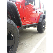 Load image into Gallery viewer, Jeep-Jk-Rock-GuardSliders-Black-07-18-Wrangler-Jk-4-Door-Steel-Dv8-Offroad