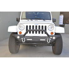 Load image into Gallery viewer, Jeep-JkJl-Front-Bumper-07-WLed-Lights-07-18-Wrangler-JkJl-Steel-Mid-Length-Dv8-Offroad
