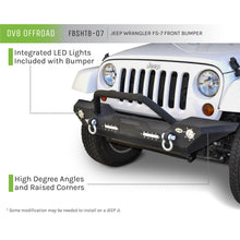 Load image into Gallery viewer, Jeep-JkJl-Front-Bumper-07-WLed-Lights-07-18-Wrangler-JkJl-Steel-Mid-Length-Dv8-Offroad
