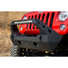 Load image into Gallery viewer, Jeep-JkJl-Front-Bumper-Fits-Dv8-20-Inch-Light-Bar-And-Winch-Plate-07-18-Jeep-JkJl-Wrangler-Steel-Stubby-Dv8-Offroad