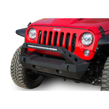 Load image into Gallery viewer, Jeep-JkJl-Front-Bumper-Fits-Dv8-20-Inch-Light-Bar-And-Winch-Plate-07-18-Jeep-JkJl-Wrangler-Steel-Stubby-Dv8-Offroad