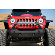 Load image into Gallery viewer, Jeep-JkJl-Front-Bumper-Fits-Dv8-20-Inch-Light-Bar-And-Winch-Plate-07-18-Jeep-JkJl-Wrangler-Steel-Stubby-Dv8-Offroad