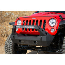 Load image into Gallery viewer, Jeep-JkJl-Front-Bumper-Fits-Dv8-20-Inch-Light-Bar-And-Winch-Plate-07-18-Jeep-JkJl-Wrangler-Steel-Stubby-Dv8-Offroad