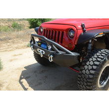 Load image into Gallery viewer, Jeep-JkJl-Front-Bumper-WFog-Light-Holes-And-Led-07-18-Wrangler-JkJl-Steel-Mid-Length-Dv8-Offroad