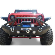 Load image into Gallery viewer, Jeep-JkJl-Front-Bumper-WFog-Light-Holes-And-Led-07-18-Wrangler-JkJl-Steel-Mid-Length-Dv8-Offroad