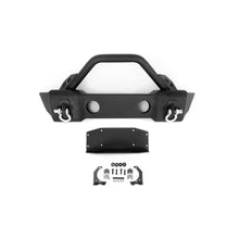 Load image into Gallery viewer, Jeep-JkJl-Front-Bumper-WFog-Light-Holes-Fs-13-07-18-Wrangler-JkJl-Steel-Stubby-Dv8-Offroad