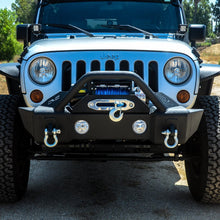 Load image into Gallery viewer, Jeep-JkJl-Front-Bumper-WFog-Light-Holes-Fs-13-07-18-Wrangler-JkJl-Steel-Stubby-Dv8-Offroad