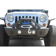 Load image into Gallery viewer, Jeep-JkJl-Front-Bumper-WFog-Light-Holes-Fs-13-07-18-Wrangler-JkJl-Steel-Stubby-Dv8-Offroad