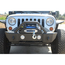 Load image into Gallery viewer, Jeep-JkJl-Front-Bumper-WFog-Light-Holes-Fs-13-07-18-Wrangler-JkJl-Steel-Stubby-Dv8-Offroad