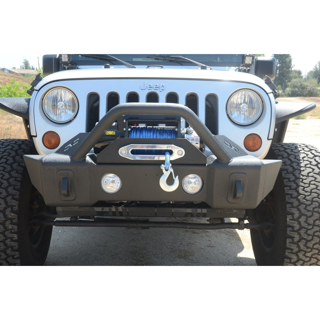 Jeep-JkJl-Front-Bumper-WFog-Light-Holes-Fs-13-07-18-Wrangler-JkJl-Steel-Stubby-Dv8-Offroad