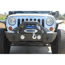 Load image into Gallery viewer, Jeep-JkJl-Front-Bumper-WFog-Light-Holes-Fs-13-07-18-Wrangler-JkJl-Steel-Stubby-Dv8-Offroad