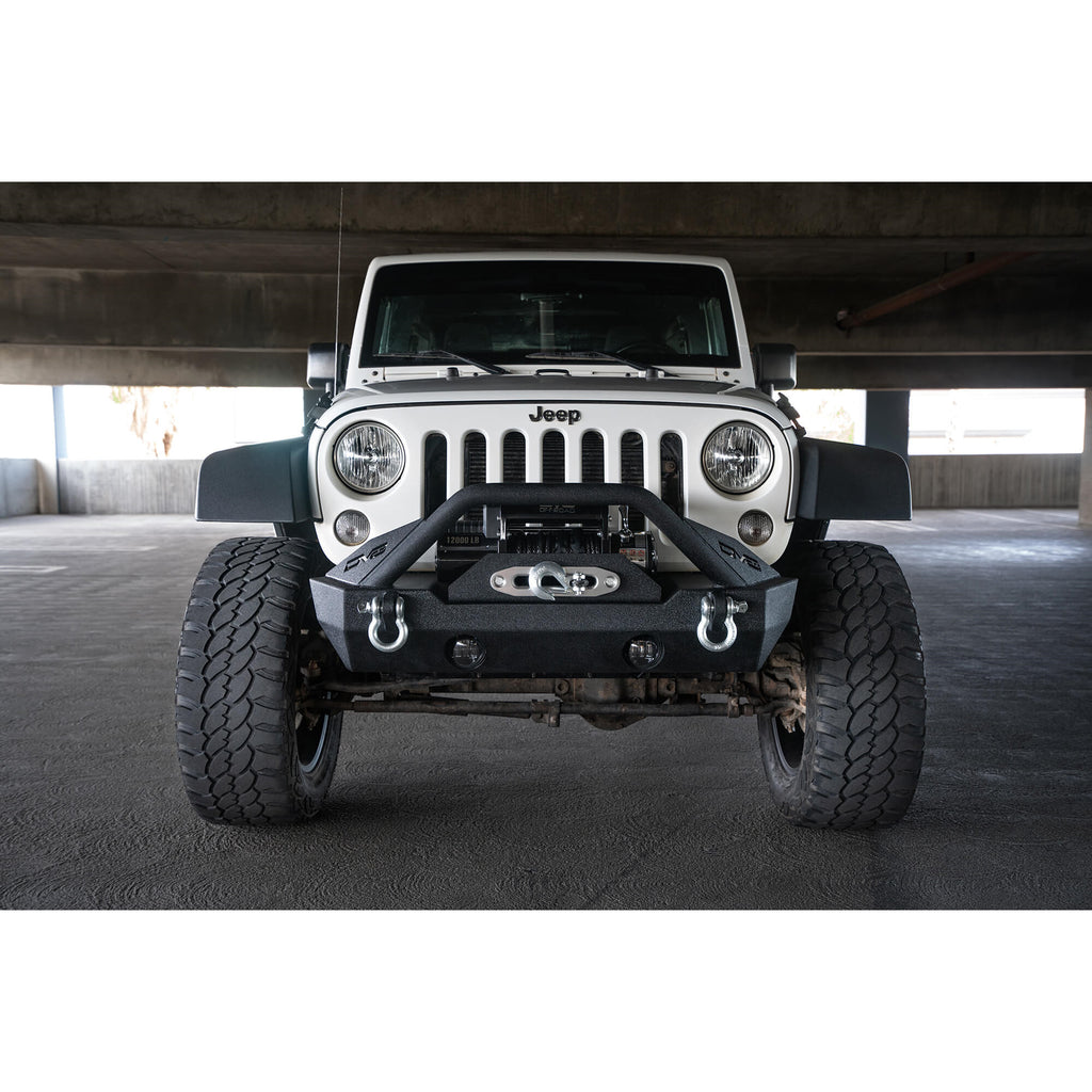 Jeep-JkJl-Front-Bumper-WFog-Light-Holes-Fs-15-07-18-Wrangler-JkJl-Steel-Stubby-Dv8-Offroad