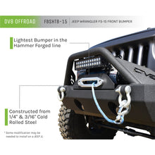 Load image into Gallery viewer, Jeep-JkJl-Front-Bumper-WFog-Light-Holes-Fs-15-07-18-Wrangler-JkJl-Steel-Stubby-Dv8-Offroad
