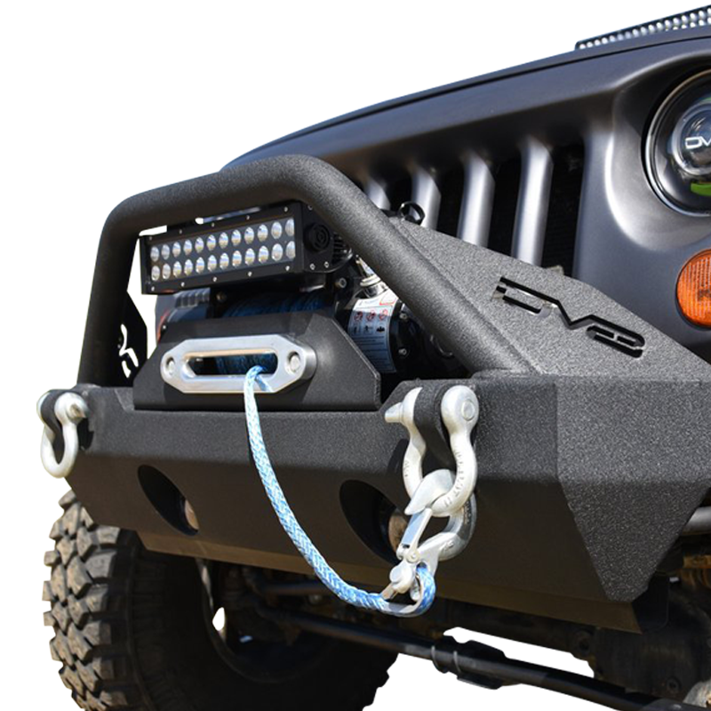 Jeep-JkJl-Front-Bumper-WFog-Light-Holes-Fs-15-07-18-Wrangler-JkJl-Steel-Stubby-Dv8-Offroad