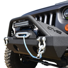 Load image into Gallery viewer, Jeep-JkJl-Front-Bumper-WFog-Light-Holes-Fs-15-07-18-Wrangler-JkJl-Steel-Stubby-Dv8-Offroad