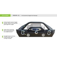 Load image into Gallery viewer, Jeep-JkJl-Front-Bumper-WFog-Light-Holes-Fs-15-07-18-Wrangler-JkJl-Steel-Stubby-Dv8-Offroad