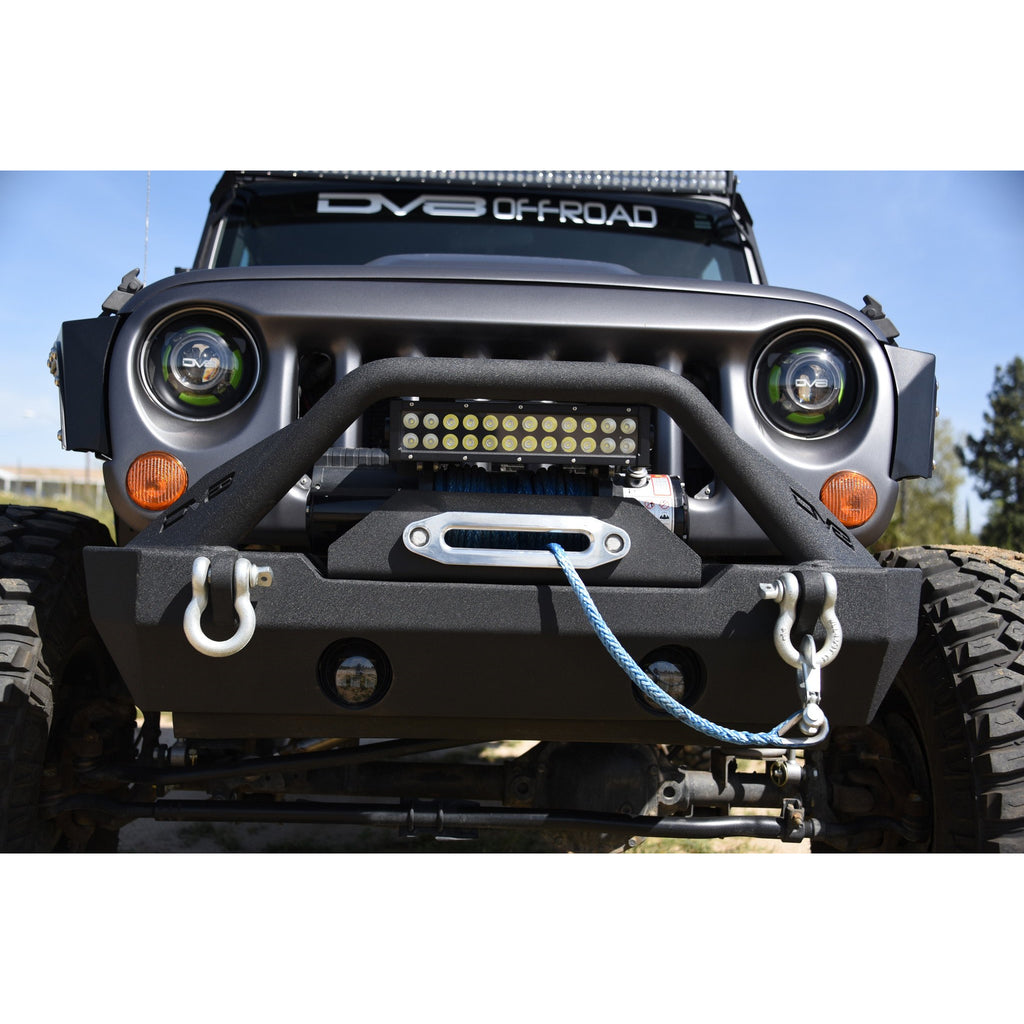 Jeep-JkJl-Front-Bumper-WFog-Light-Holes-Fs-15-07-18-Wrangler-JkJl-Steel-Stubby-Dv8-Offroad