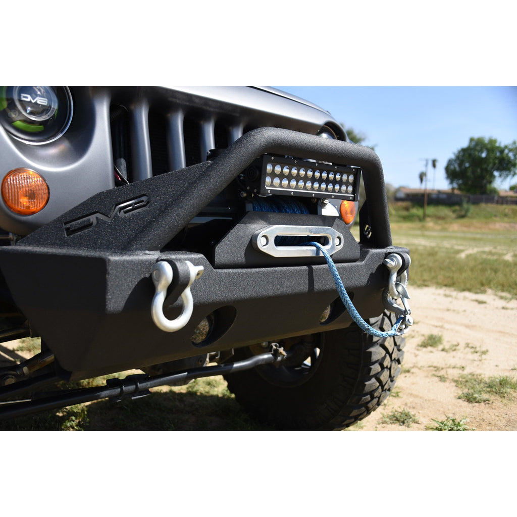 Jeep-JkJl-Front-Bumper-WFog-Light-Holes-Fs-15-07-18-Wrangler-JkJl-Steel-Stubby-Dv8-Offroad