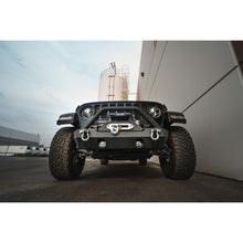 Load image into Gallery viewer, Jeep-JkJl-Front-Bumper-WFog-Light-Holes-Fs-15-07-18-Wrangler-JkJl-Steel-Stubby-Dv8-Offroad
