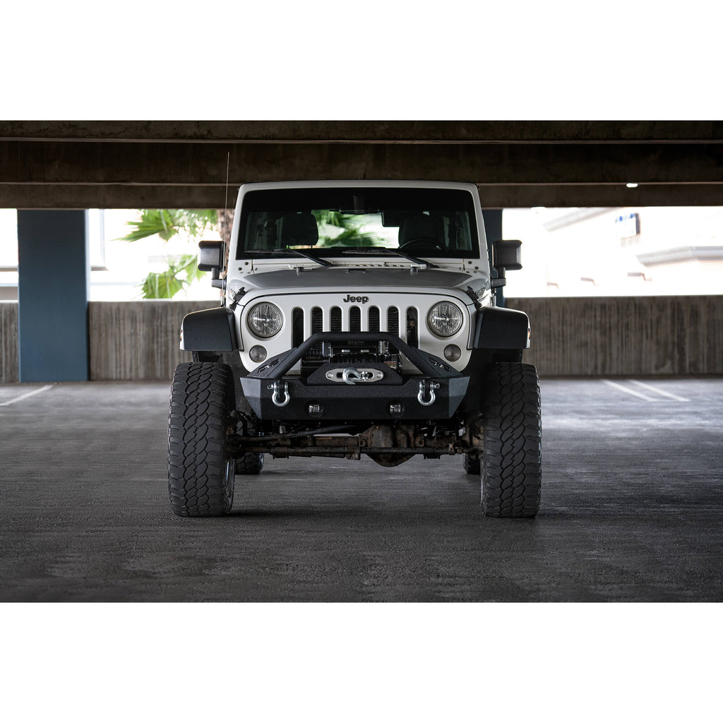 Jeep-JkJl-Front-Bumper-WFog-Light-Holes-Fs-15-07-18-Wrangler-JkJl-Steel-Stubby-Dv8-Offroad