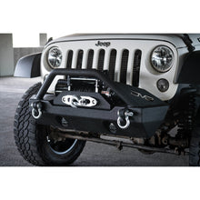 Load image into Gallery viewer, Jeep-JkJl-Front-Bumper-WFog-Light-Holes-Fs-15-07-18-Wrangler-JkJl-Steel-Stubby-Dv8-Offroad