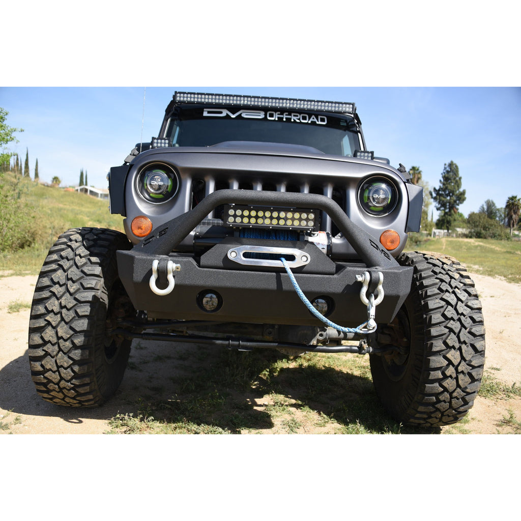Jeep-JkJl-Front-Bumper-WFog-Light-Holes-Fs-15-07-18-Wrangler-JkJl-Steel-Stubby-Dv8-Offroad