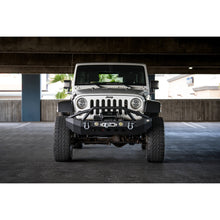 Load image into Gallery viewer, Jeep-JkJl-Front-Bumper-WLed-Lights-07-18-Wrangler-JkJl-Steel-Mid-Length-Dv8-Offroad
