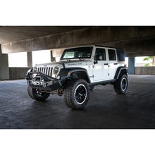 Load image into Gallery viewer, Jeep-JkJl-Front-Bumper-WLed-Lights-07-18-Wrangler-JkJl-Steel-Mid-Length-Dv8-Offroad