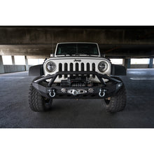 Load image into Gallery viewer, Jeep-JkJl-Front-Bumper-WLed-Lights-07-18-Wrangler-JkJl-Steel-Mid-Length-Dv8-Offroad