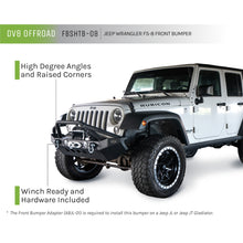 Load image into Gallery viewer, Jeep-JkJl-Front-Bumper-WLed-Lights-07-18-Wrangler-JkJl-Steel-Mid-Length-Dv8-Offroad