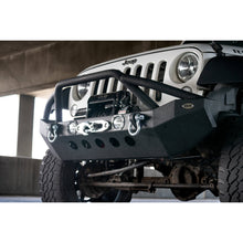 Load image into Gallery viewer, Jeep-JkJl-Front-Bumper-WLed-Lights-07-18-Wrangler-JkJl-Steel-Mid-Length-Dv8-Offroad