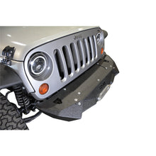 Load image into Gallery viewer, Jeep-JkJl-Front-Bumper-WLight-Bracket-Winch-Plate-07-18-Wrangler-JkJl-Steel-Stubby-Dv8-Offroad