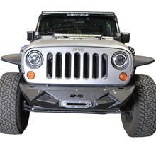 Load image into Gallery viewer, Jeep-JkJl-Front-Bumper-WLight-Bracket-Winch-Plate-07-18-Wrangler-JkJl-Steel-Stubby-Dv8-Offroad