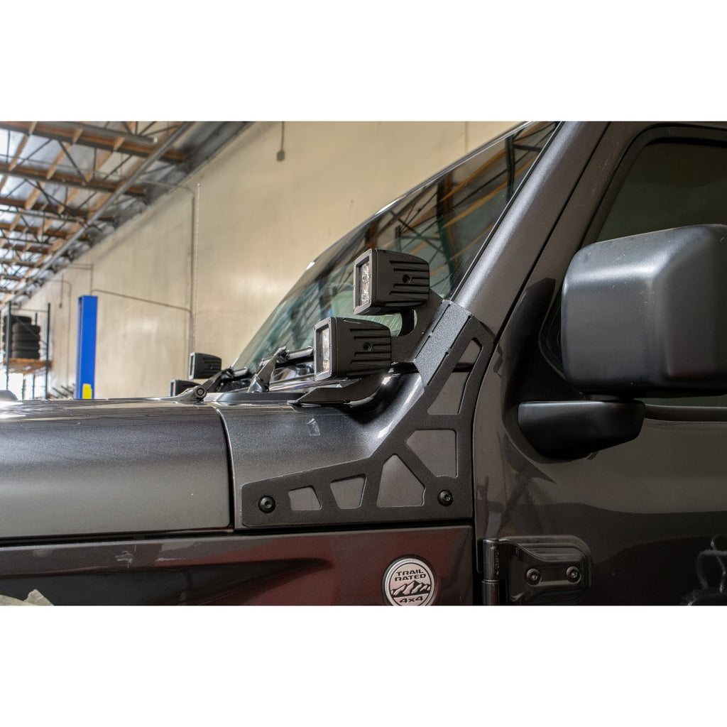 Jeep-Jl-A-Pillar-Pod-Led-Light-Mount-18-Present-Wrangler-Jl-24-Door-Dv8-Offroaod