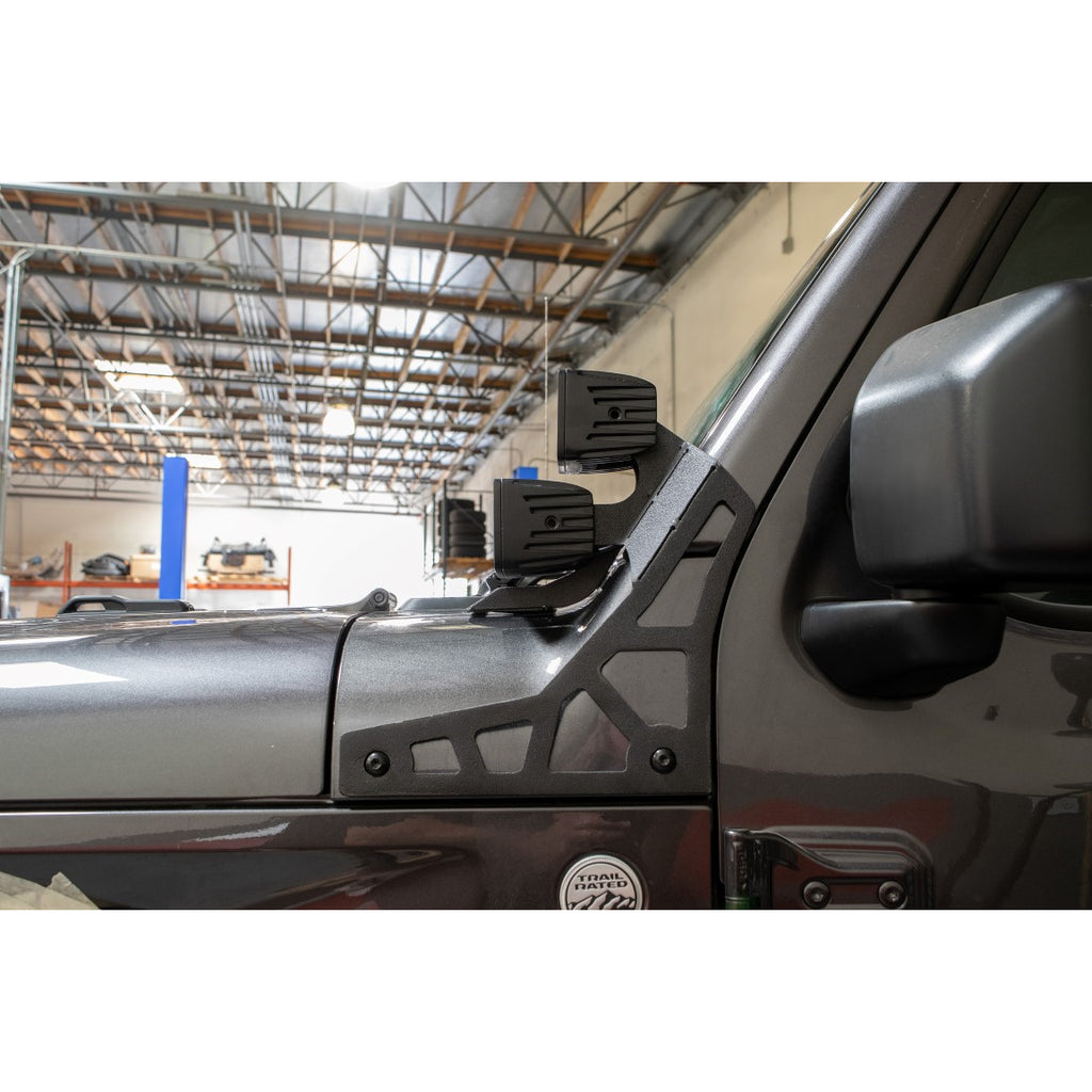 Jeep-Jl-A-Pillar-Pod-Led-Light-Mount-18-Present-Wrangler-Jl-24-Door-Dv8-Offroaod