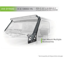 Load image into Gallery viewer, Jeep-Jl-Gladiator-Picatinny-Rail-A-Pillar-Light-Mount-For-18-Pres-Wrangler-Jl-20-Pres-Gladiator-Dv8-Offroad