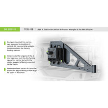 Load image into Gallery viewer, Jeep-Jl-Tire-Carrier-Add-On-18-Present-Wrangler-Jl-For-Rbjl-01-And-06-Dv8-Offroad
