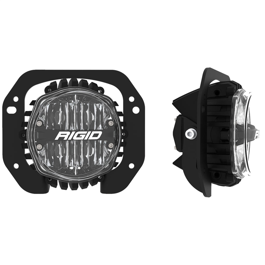 Jeep-JlGladiator-Bumper-Fog-Mount-Kit-For-18-Pres-Jeep-Jl-RubiconGladiator-1-Piece-Plastic-With-360-Series-4.0-Inch-Sae-White-Lights-Rigid-Industries