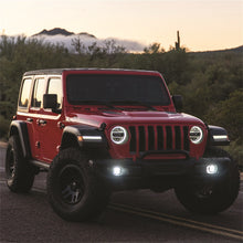 Load image into Gallery viewer, Jeep-JlGladiator-Bumper-Fog-Mount-Kit-For-18-Pres-Jeep-Jl-RubiconGladiator-1-Piece-Plastic-With-360-Series-4.0-Inch-Sae-White-Lights-Rigid-Industries