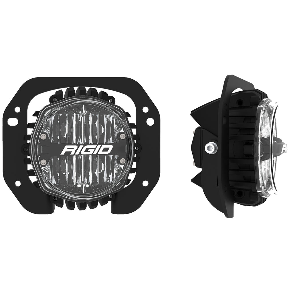 Jeep-JlGladiator-Bumper-Fog-Mount-Kit-For-18-Pres-Jeep-Jl-RubiconGladiator-1-Piece-Plastic-With-360-Series-4.0-Inch-Sae-White-Lights-Rigid-Industries