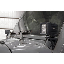 Load image into Gallery viewer, Jeep-Lower-Windshield-Light-Mounts-07-18-Wrangler-Jk-For-Rough-Country-70903,-70903Bl,-70804-Rough-Country