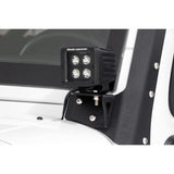 Rough Country 70044 Jeep Lower Windshield Light Mounts 07-18 Wrangler JK For  70903, 70903BL, 70804