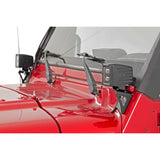 Rough Country 6003 Jeep Lower Windshield Light Mounts 97-06 TJ Wrangler Fits  70905