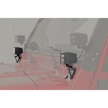 Load image into Gallery viewer, Jeep-Lower-Windshield-Light-Mounts-97-06-Tj-Wrangler-Fits-Rough-Country-Light-Kit-70903,-70804-Rough-Country