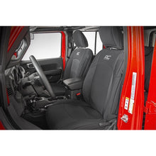 Load image into Gallery viewer, Jeep-Neoprene-Seat-Cover-Set-Black-18-20-Wrangler-Jl-Unlimited-WRear-Center-Armrest-Rough-Country