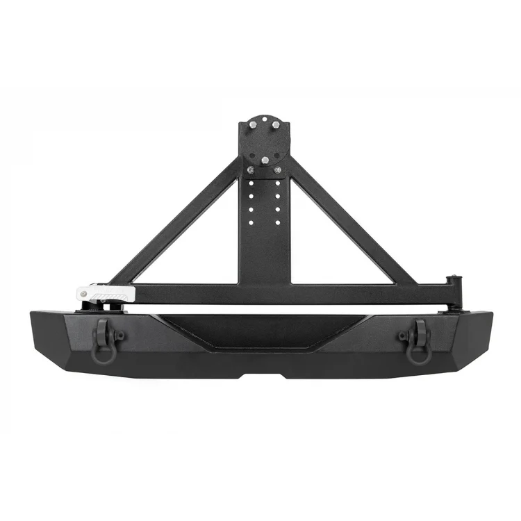 Jeep-Rock-Crawler-Rear-Hd-Bumper-WTire-Carrier-07-18-Wrangler-Jk-Rough-Country