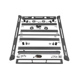 Rough Country 10622 Jeep Roof Rack System w/Black-Series LED Lights 18-20 Wrangler JL