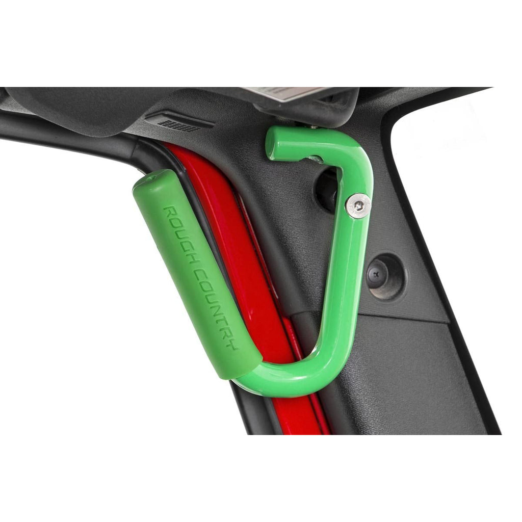 Jeep-Solid-Steel-Grab-Handle-Set-07-18-Wrangler-Jk-Green-Rough-Country