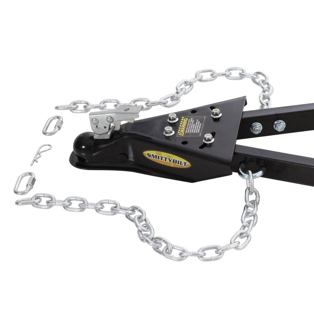Jeep-Tow-Bar-Kit;-Inc-2In-Coupler-Two-Universal-Brkts-2-Dring-Brkts-And-Pair-Safety-Chains